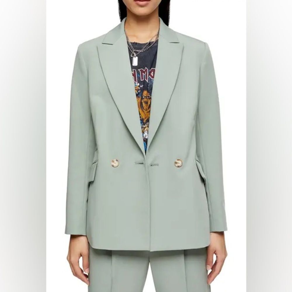 Topshop Sage Green Blazer